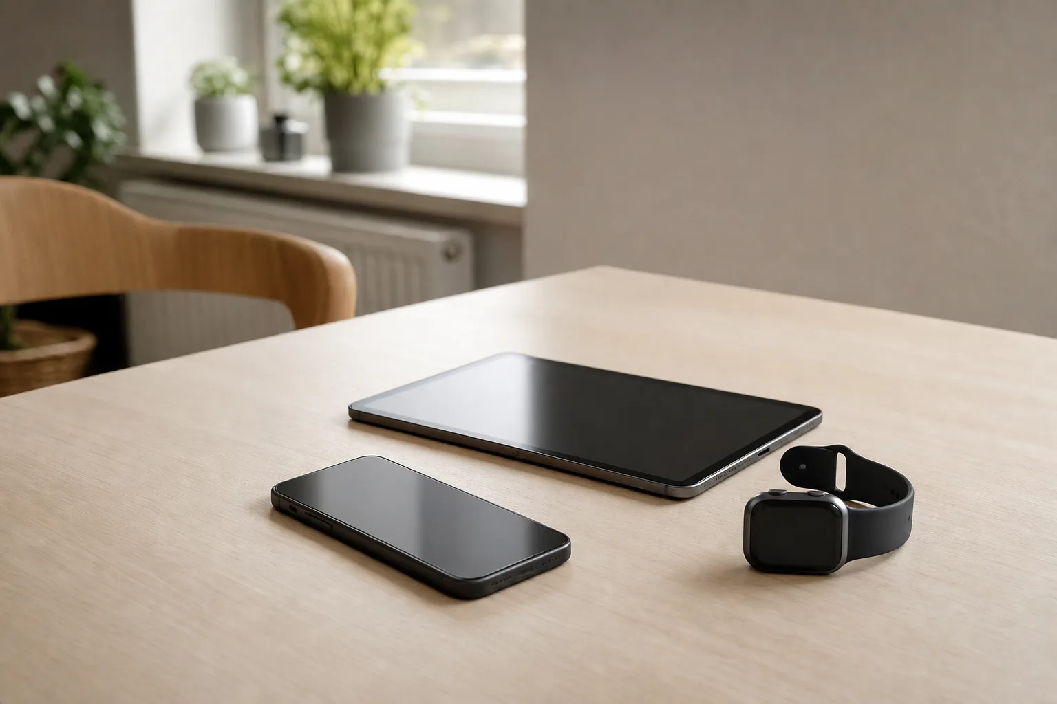 Mobiltelefon, surfplatta och smartklocka som stöder eSIM